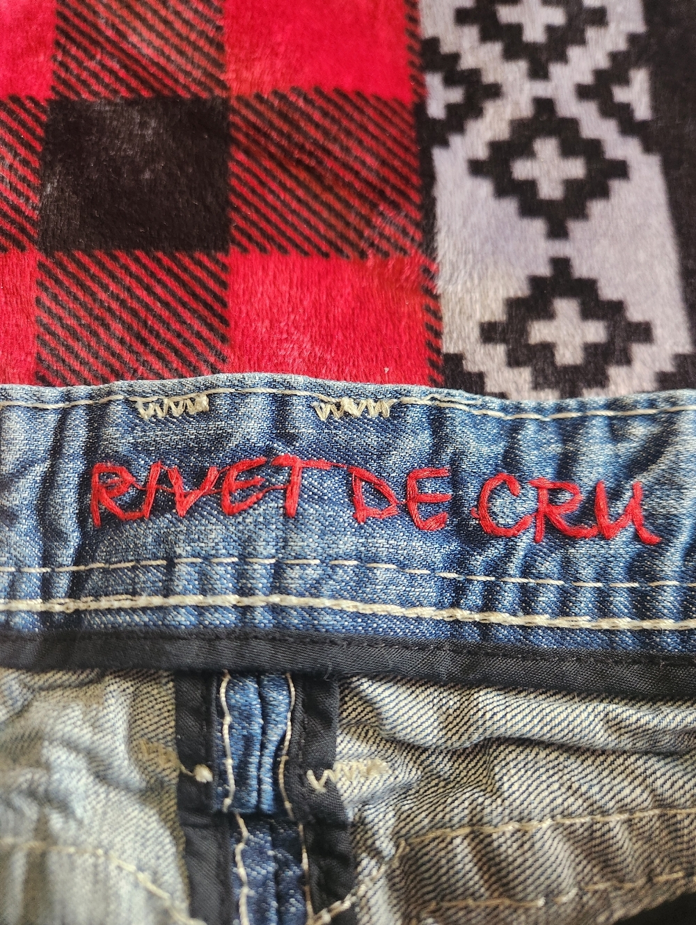 Rivet De Cru Los Andrew Relaxed Straight Distressed Premium Jeans Men Sz 31x34 - Picture 7 of 15
